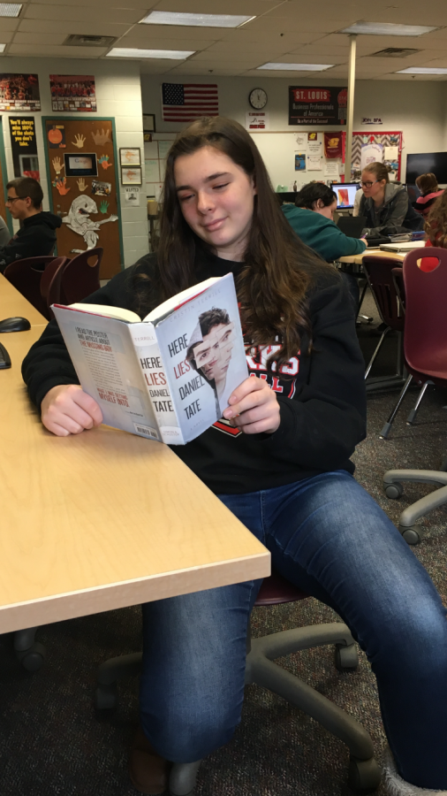 Korah Honig enjoys the captivating read by Cristin Terrill.