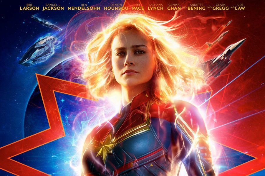 Captain Marvel movie poster.