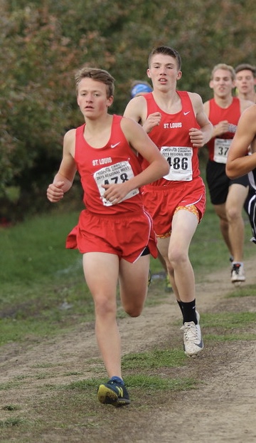 Dylan Marr (left) and Thomas Zacharko (right) both had a crucial part in St. Louis win while running new personal bests.