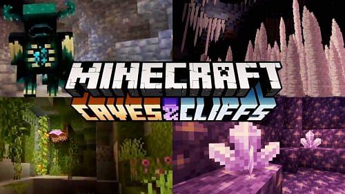 Promotion for Minecraft: Caves and Cliffs.