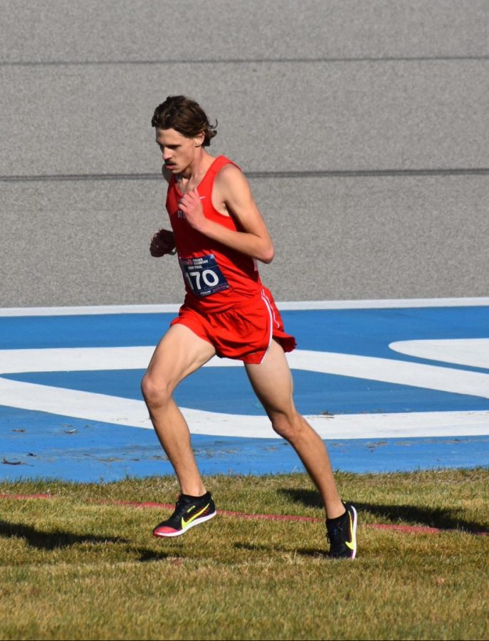 Aaron+Bowerman+earned+Academic+All-State+honors+with+his+performance+at+the+state+meet.
