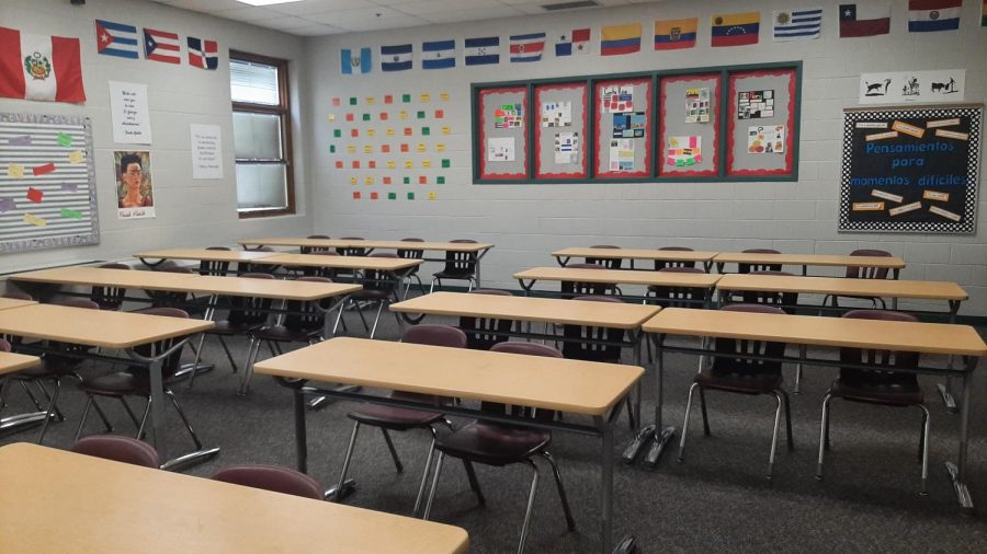 Classrooms may look like this again if the newly discovered strand of coronavirus furthers the pandemic.
