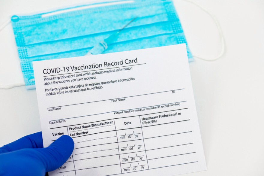 COVID-19 vaccination cards are automatically received once a vaccine is given to a patient. 
