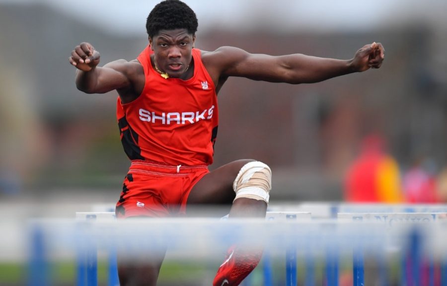 Ben Dousuah performed in hurdles at Wednesdays meet.