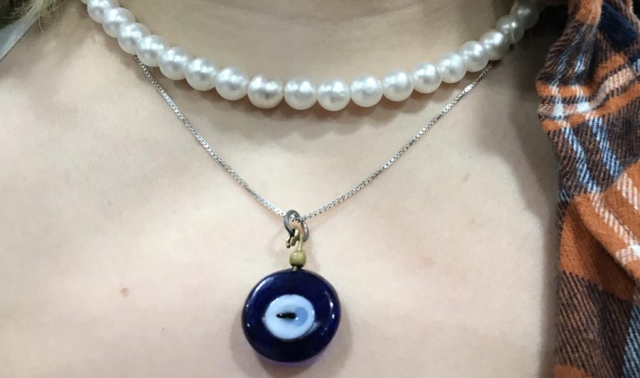 St. Louis student shows of their pearls.