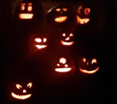 Jack O Lanterns line the streets of Saint Louis as Halloween arrives.