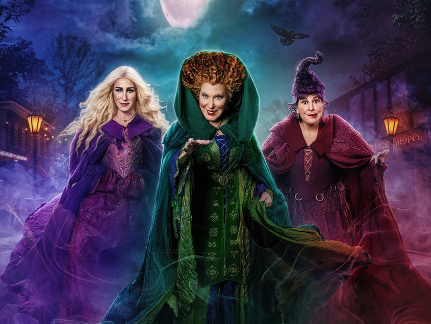 A promotional image released leading up to the premiere of Hocus Pocus 2.