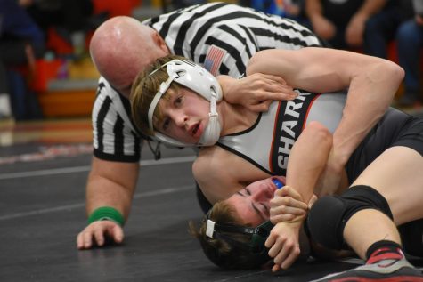 Colin Kuhn captured taking down his opponent! 