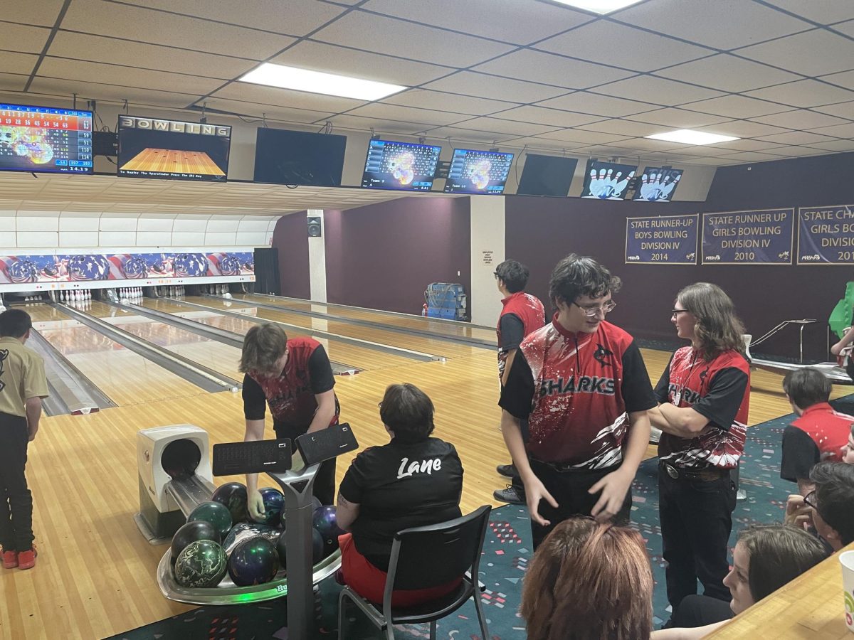 The JV Bowling teams gets ready for their first meet of the season.