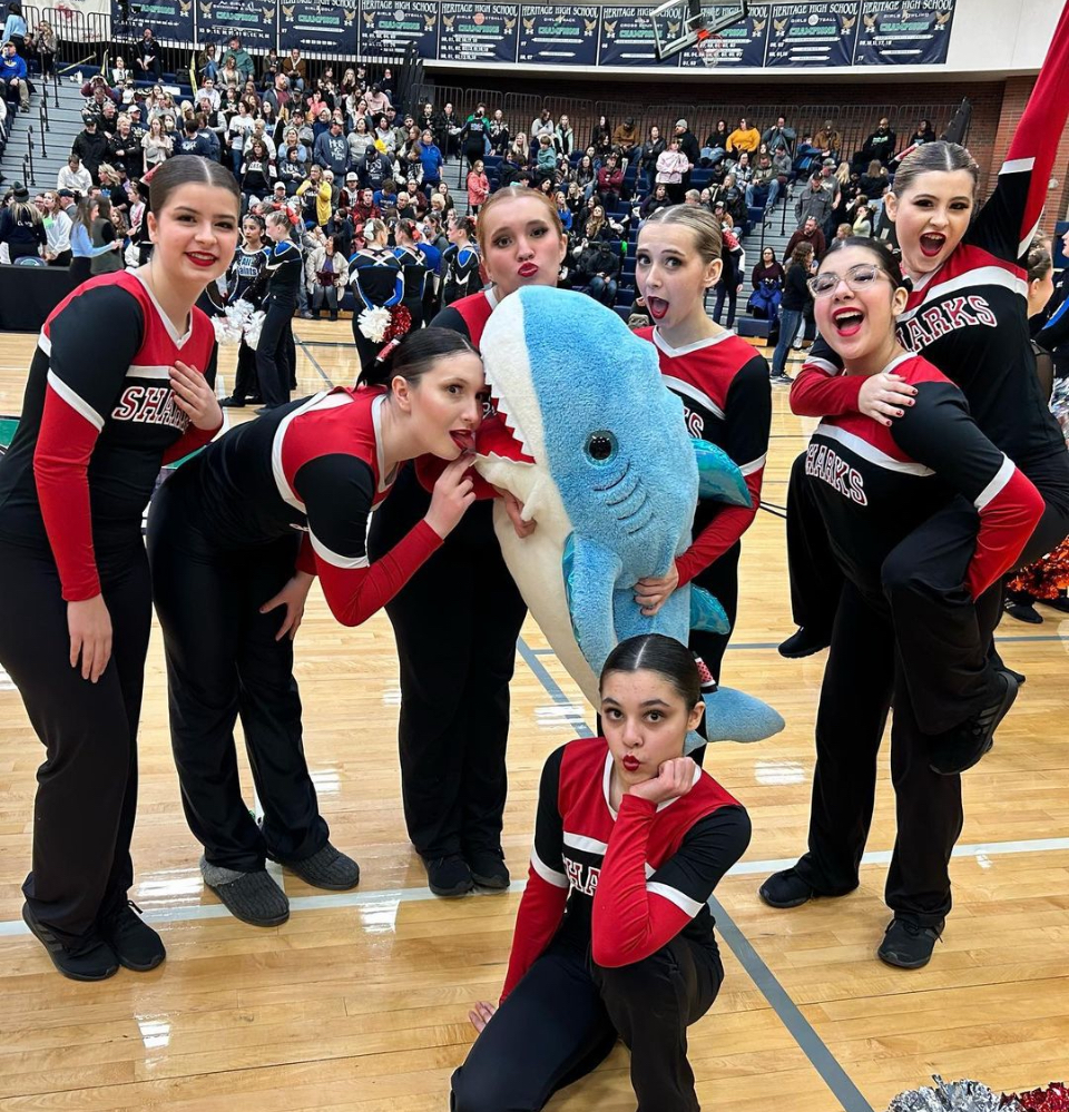 The St. Louis Pom Pon girls are overjoyed after dominating at the regional competition!