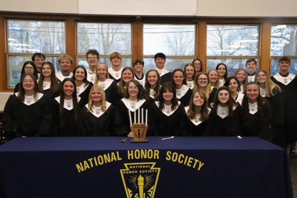 The old, and new, National Honor Society members are all celebrated at the ceremony.