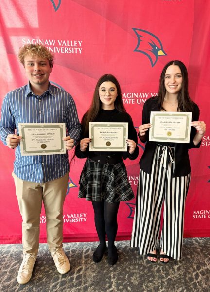 The top three students, Curtis Brashaw, Rowan Harris, and Myah Pitcher were recognized for their academic acheivements.