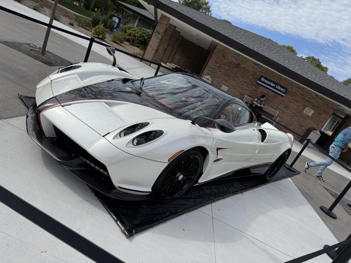 Students were able to explore the car show and strike up conversations with people showcasing vehicles. 