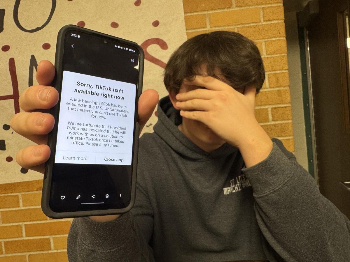 Senior Damian Rosenberger mourns the loss of TikTok.