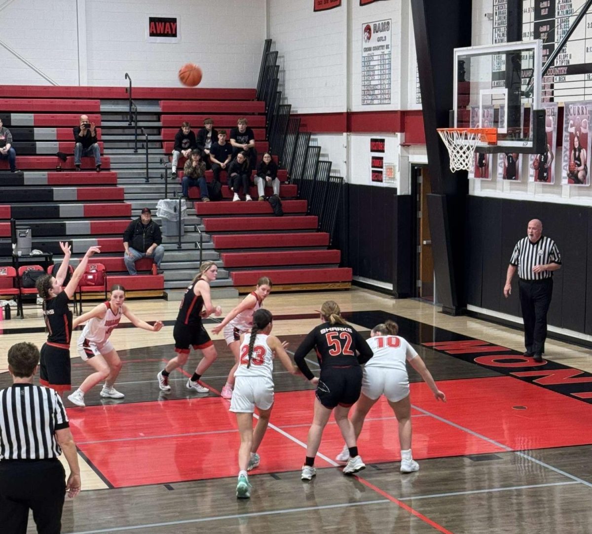 Junior Halle Hoyt shoots a free throw.