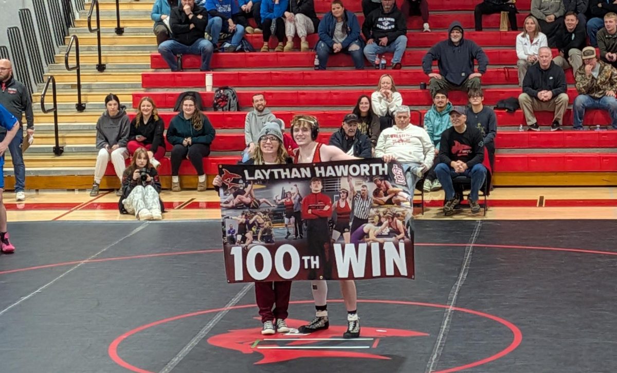 Laythan Haworth celebrates his 100th win!