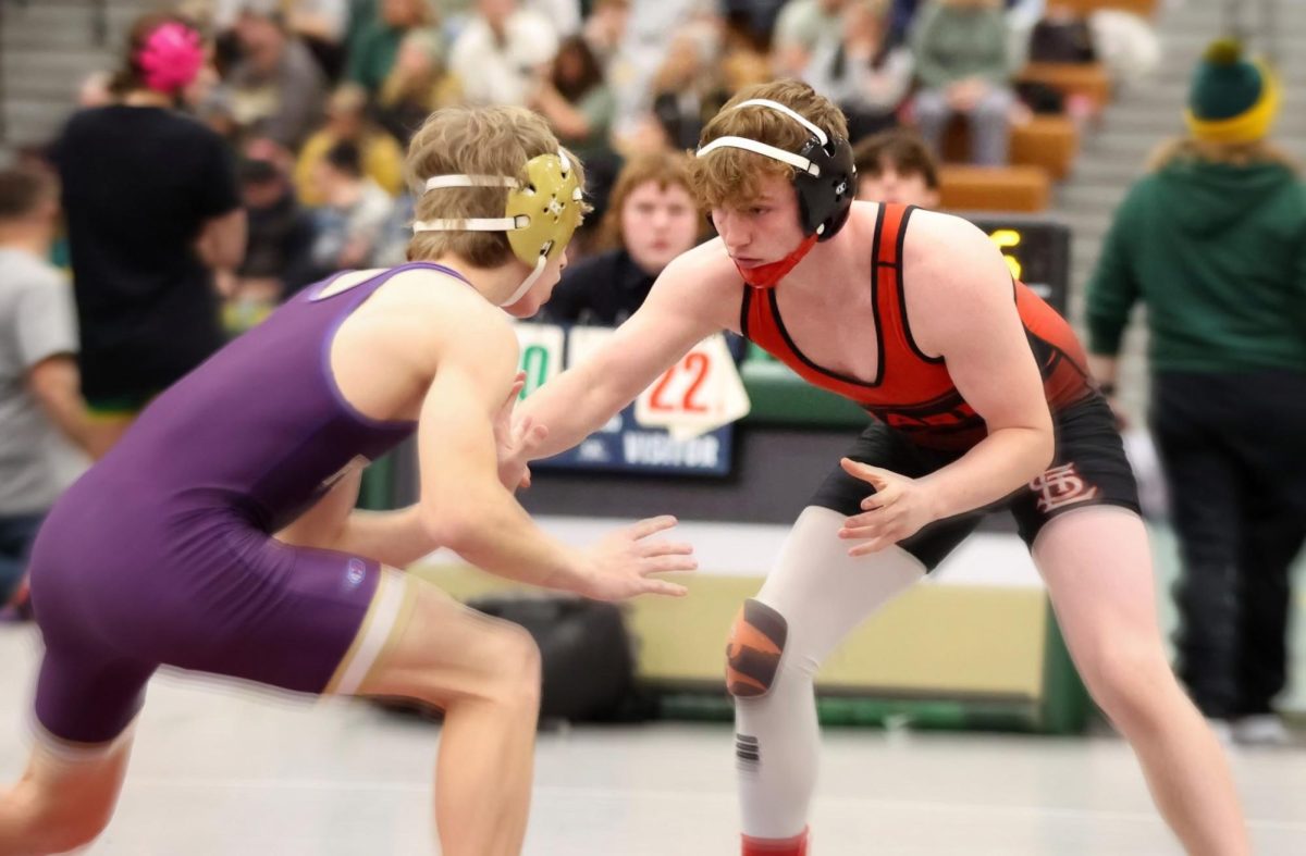 Senior Laythan Haworth takes the mat!