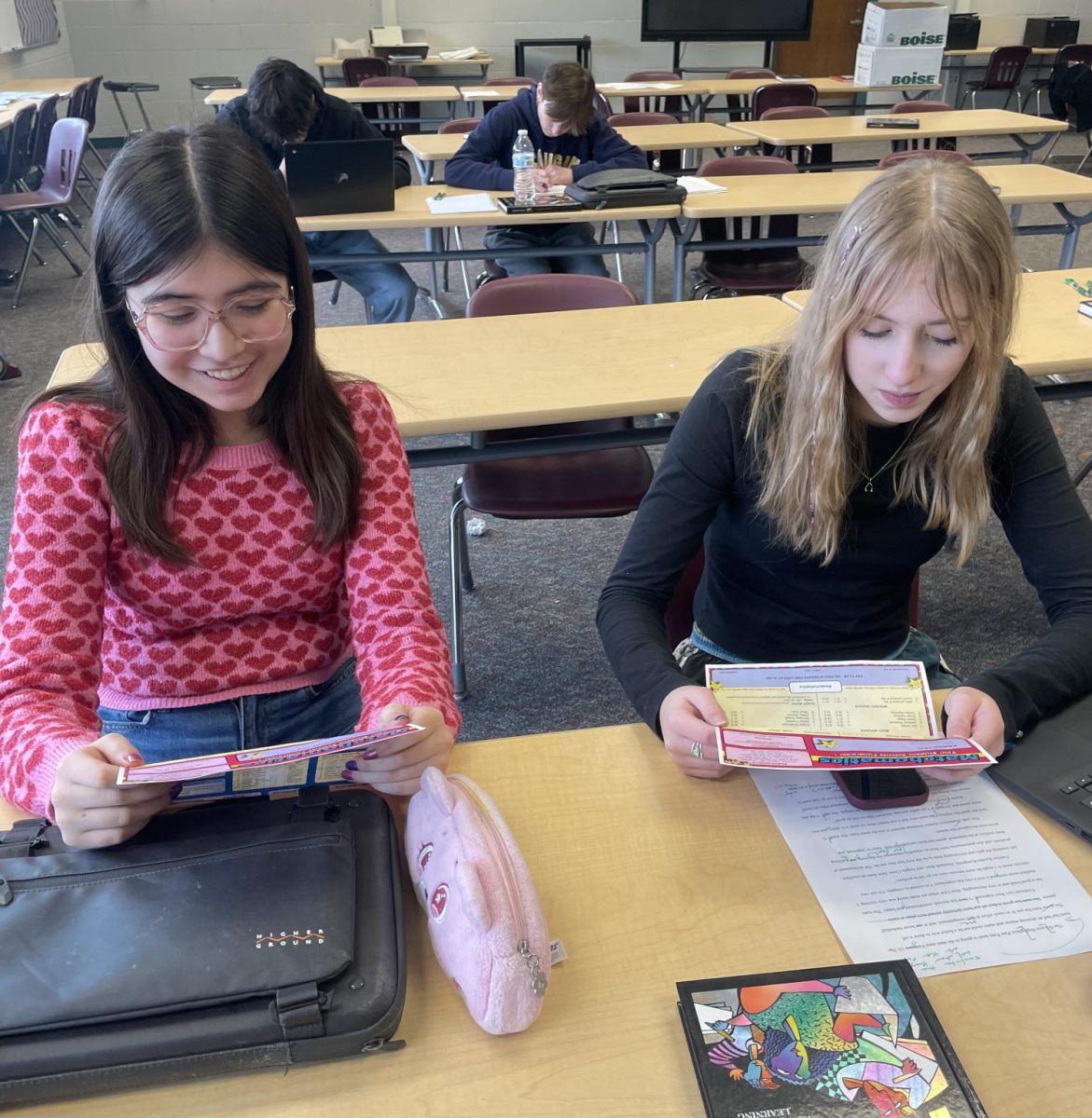 Keila Hernandez and Lexi Kinder compare their Matchomatics results!